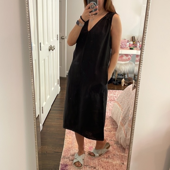 Splendid Collection Long Black Linen Dress - Picture 3 of 9